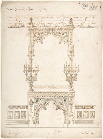 Design for a Gothic Mirror