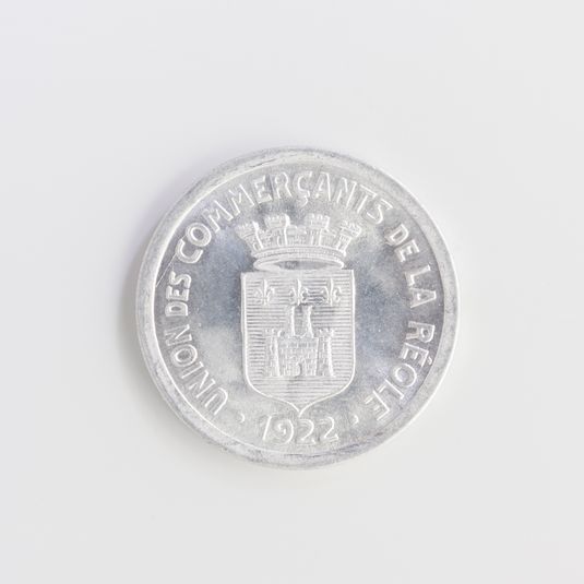 Bon pour 25 centimes, Union des commerçants de La Réole, 1922