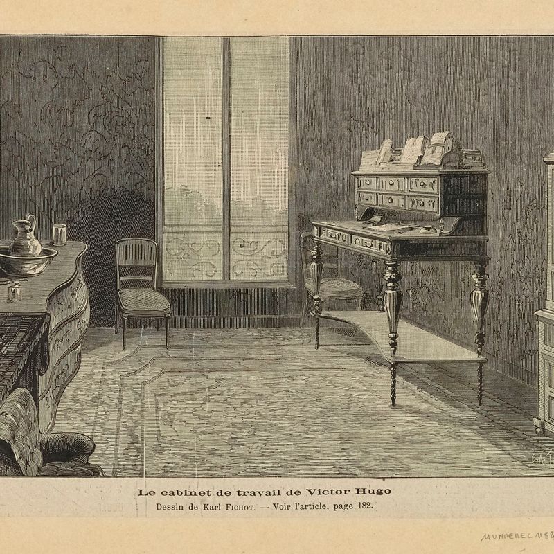 Le cabinet de travail de Victor Hugo