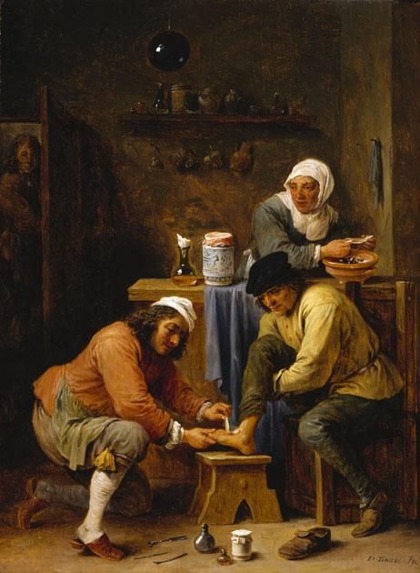 A Surgeon Treating a Peasant's Foot