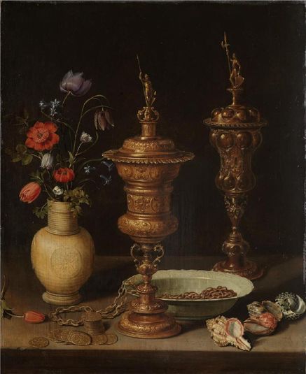Still Life with Flowers and Gold Cups of Honor