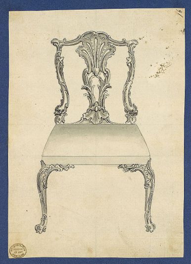Chair, in Chippendale Drawings, Vol. I
