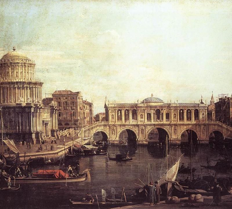 Capriccio: The Grand Canal, with an Imaginary Rialto Bridge and Other Buildings
