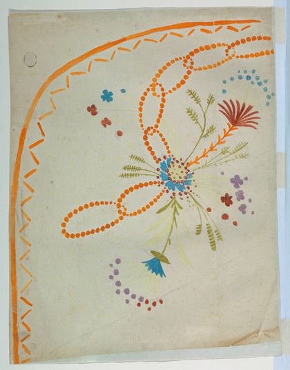 Design for the Embroidery of a Lady's Overskirt of the "Fabrique de St. Ruf"