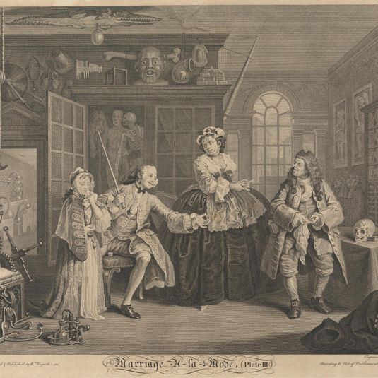 Marriage A-La-Mode, Plate III: The Scene with the Quack