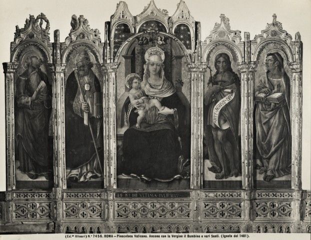 Madonna with child and four saints