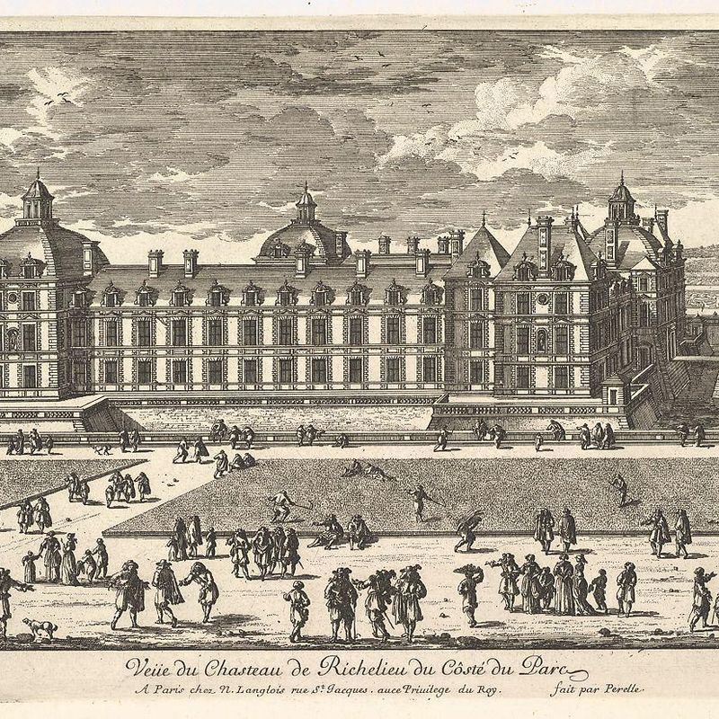 Veüe du Château de Richelieu du Côté du Parc