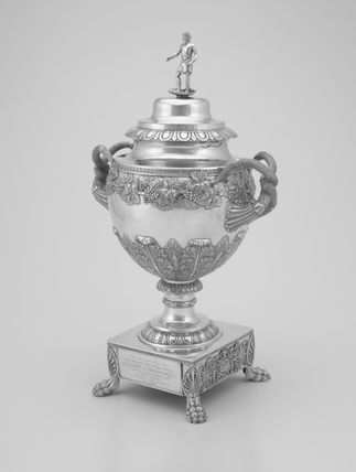 Covered Two-Handled Urn