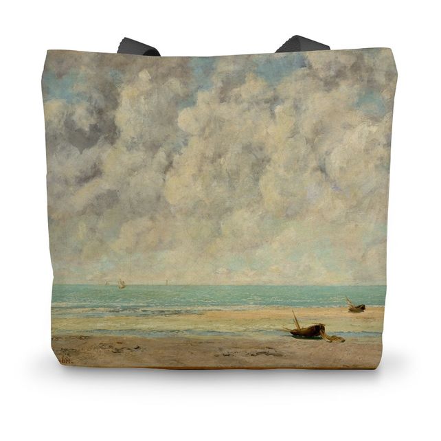 The Calm Sea, 1869, Gustave Courbet Canvas Tote Bag Smartify Essentials
