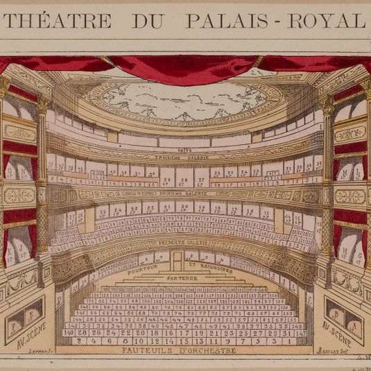 Disposition des places du Théâtre du Palais-Royal.