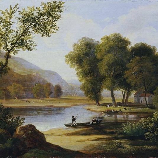 Bargee in a Landscape