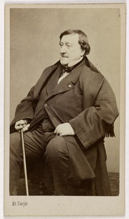 Portrait de Gioachino Rossini (1792-1868), (compositeur)