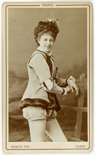 Portrait de Montchanin, danseuse à l'Opéra entre 1870 et 1872.