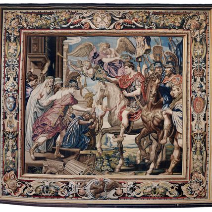 Tapestry showing Constantine's Triumphal Entry into Rome