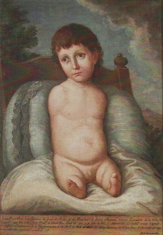 El niño Juan Pantaleón Avilés de Luna Alvarado
