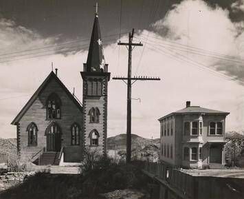 Church and House, Virginia City, Nevada