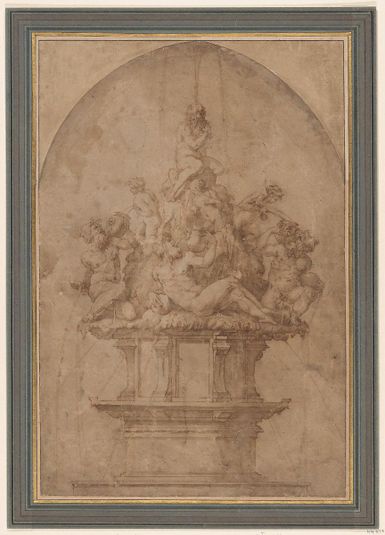 Design for a Fountain with River Gods and Nymphs