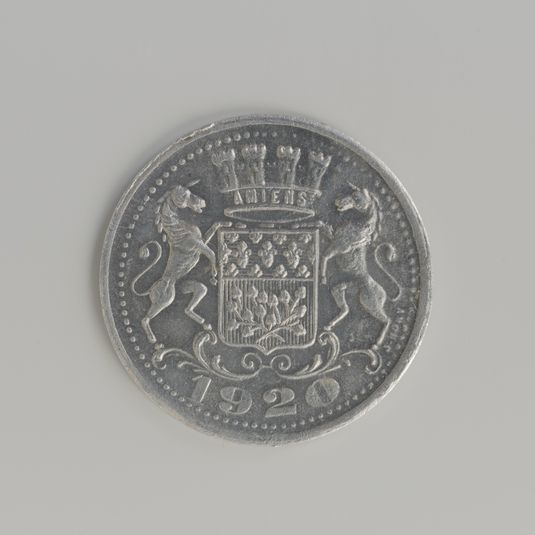 25 centimes de franc de la chambre de commerce d'Amiens, 1920