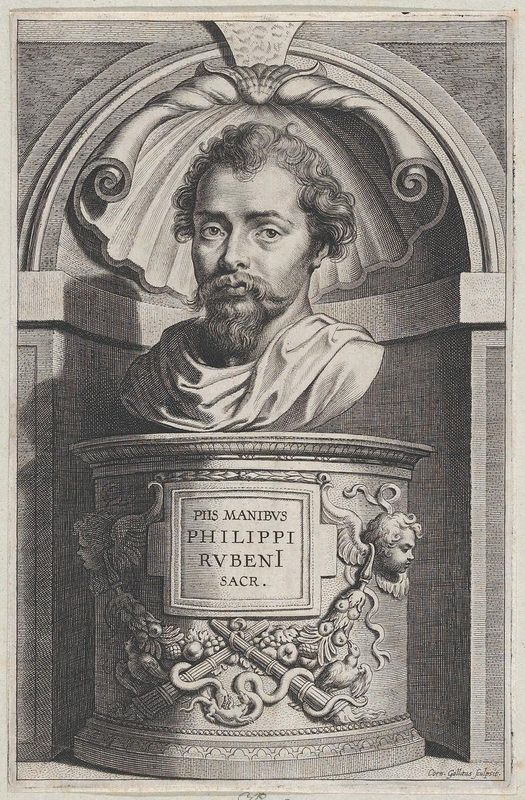 Bust portrait of Philip Rubens, in a niche