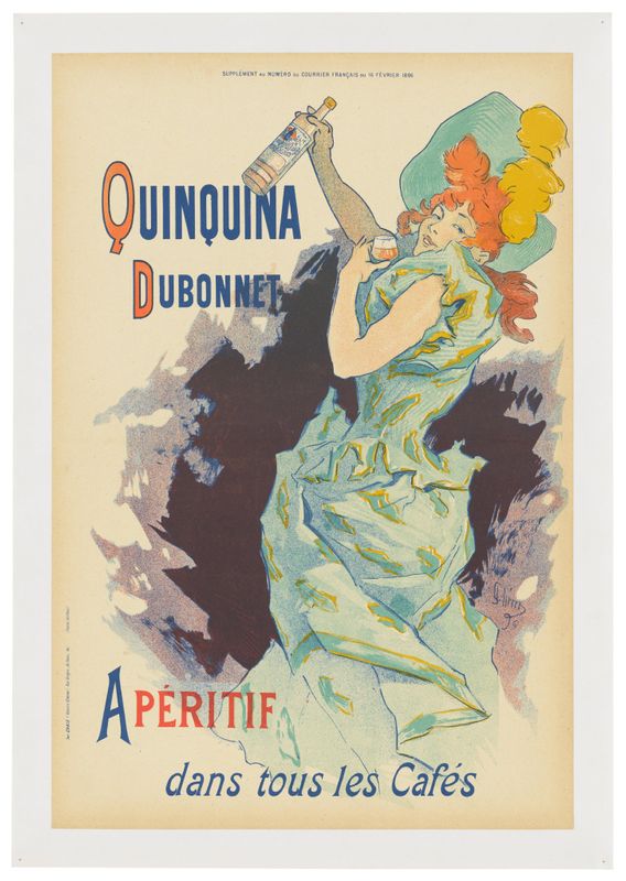Quinquina Dubonnet, Apéritif dans tous les Cafés Poster