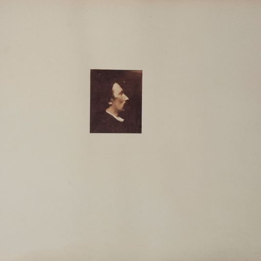 Autoportrait d'Auguste Vacquerie de profil