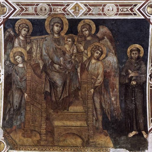 Madonna Enthroned with the Child, St. Francis and Four Angels