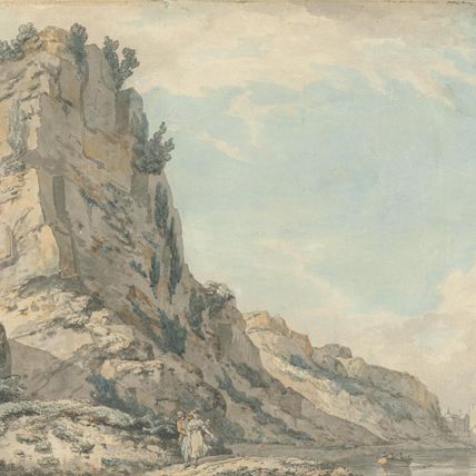 St. Vincent's Rock, Clifton, Bristol with Hotwell's Spring House in the Distance