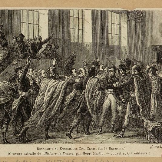 Bonaparte au Conseil des Cinq-Cents. (Le 18 Brumaire.)