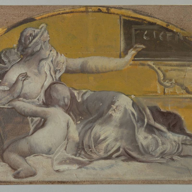 Study for Tympanum in Honor of Cicero