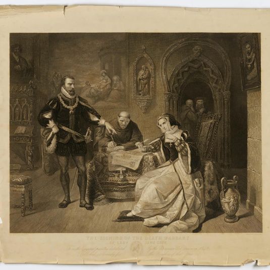 Signing of Death Warrant of Lady Jane Grey