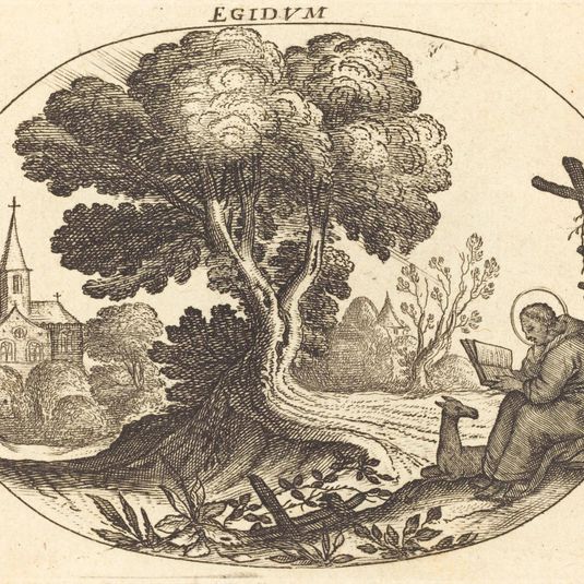 Saint Egidius and a Doe