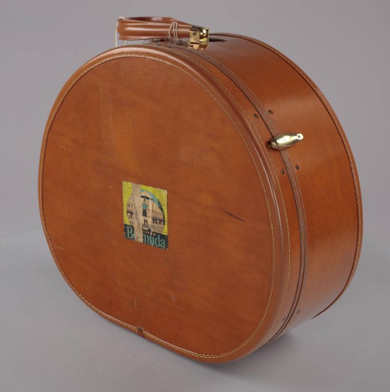 Samsonite hat box suitcase from Mae's Millinery Shop