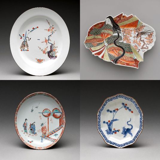 Asian-inspired Porcelain With Colored Enamels