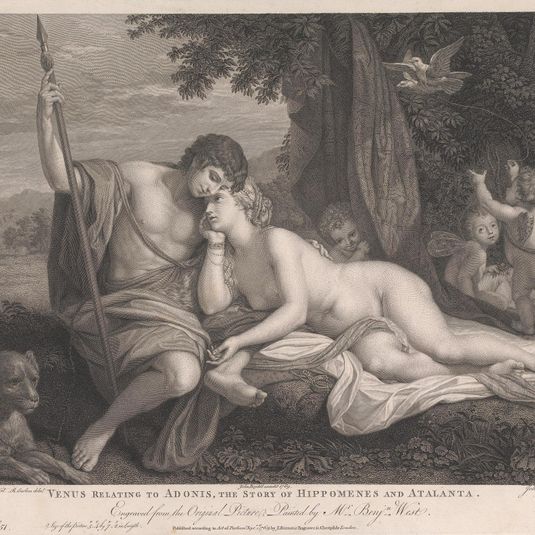 Venus relating to Adonis the Story of Hippomenes and Atlanta