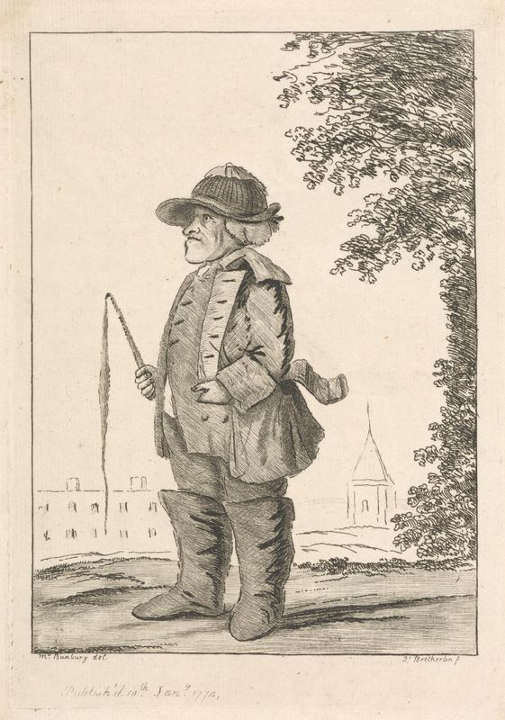 Coaching: 1.Postilion, wearing broad-brimmed hat, facing left