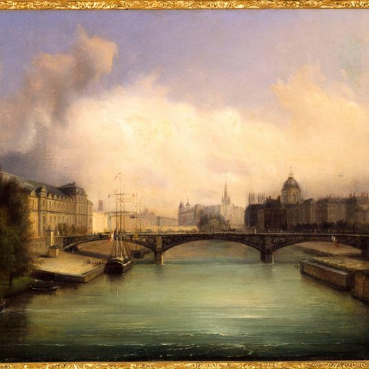 La Seine et l'Ile de la Cité, vues du pont Royal