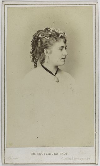 Portrait d'Adeline Blanche Pierson, (1842-1919), (actrice)