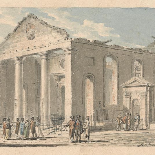 St. Paul's Church, Covent Garden, after the fire
