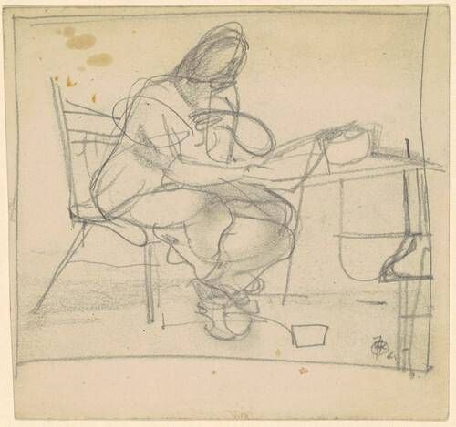 Woman Seated at a Desk