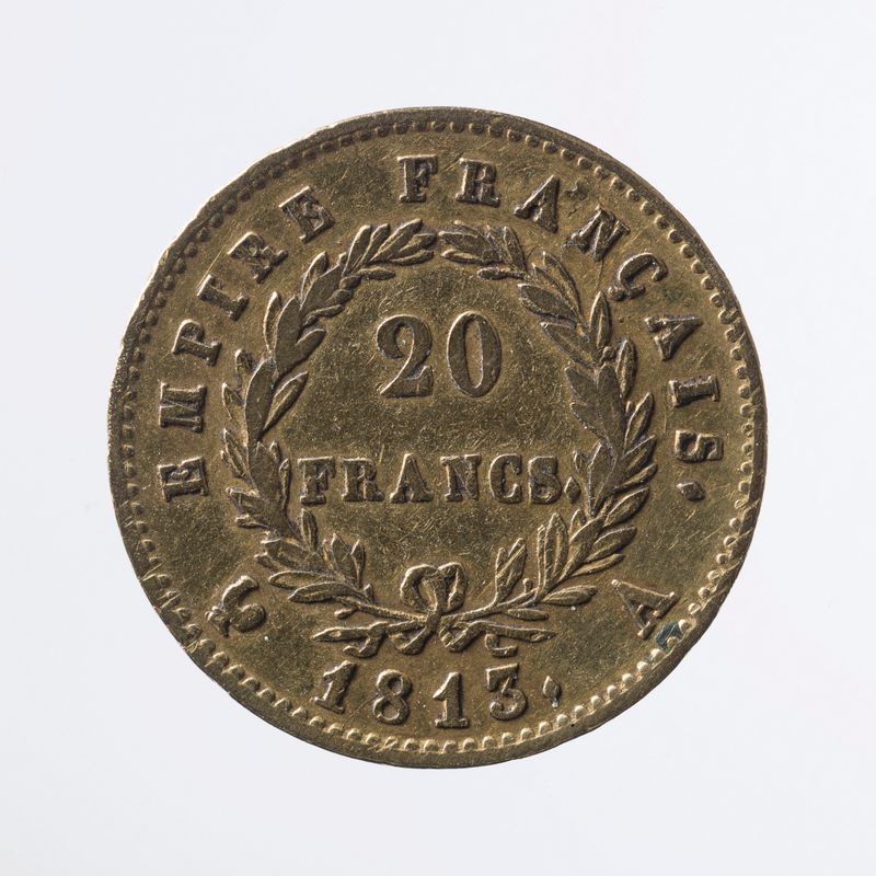 Vingt francs Napoléon à tête laurée, 1813