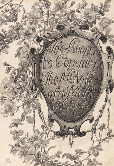 Title page from She Stoops to Conquer