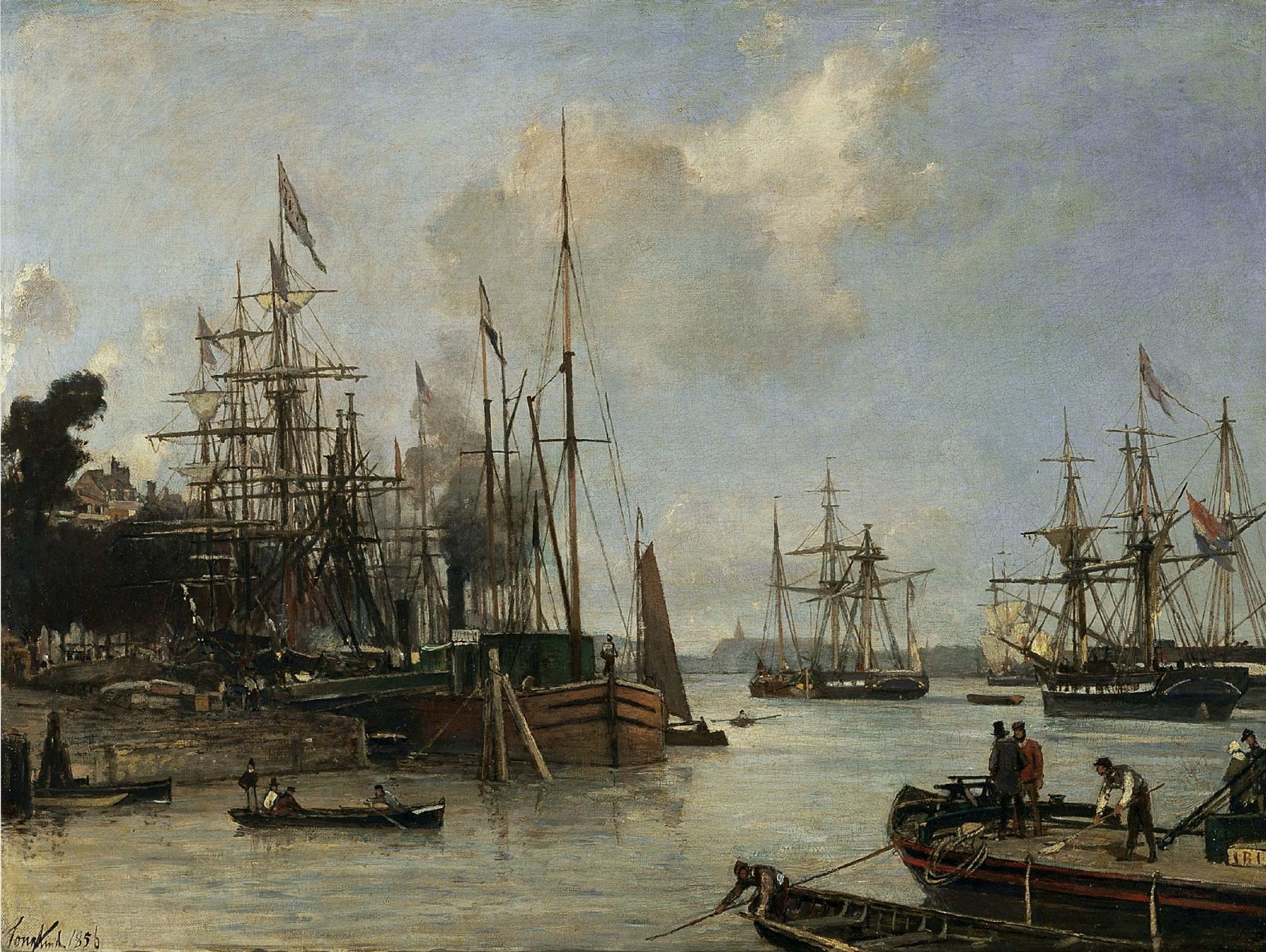 A View of the Harbour, Rotterdam