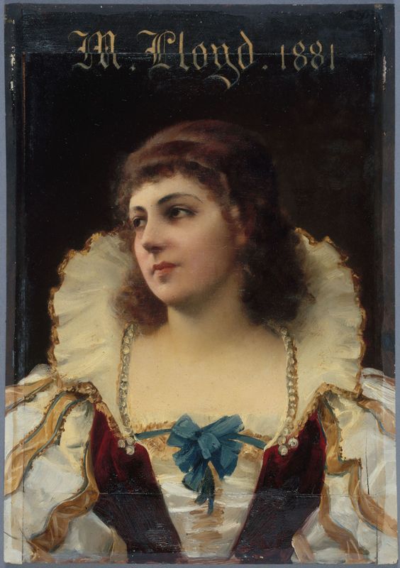 Portrait de Mademoiselle LLoyd (Marie-Emilie Jolly, 1842-1897, dite), sociétaire de la Comédie-Française.