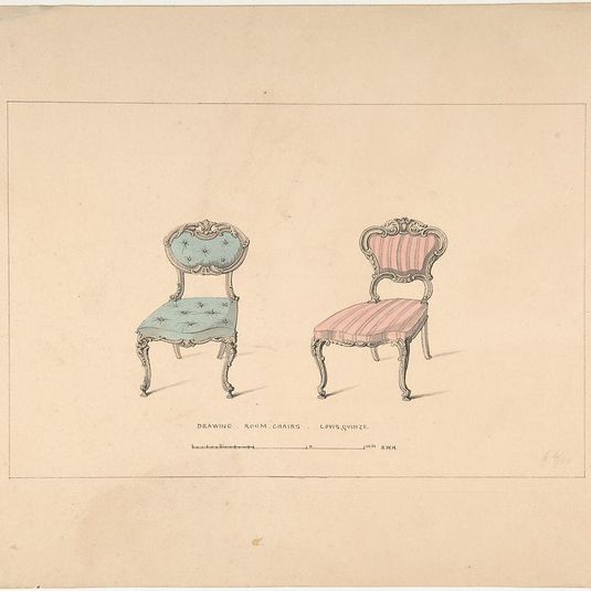 Design for Drawing Room Chairs, Louis Quinze Style