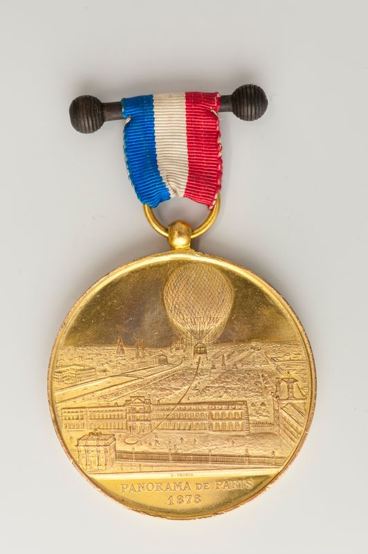 Souvenir de l'ascension en ballon captif au dessus de l'Exposition universelle de Paris en 1878