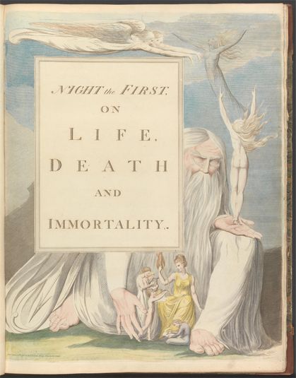 Young's Night Thoughts, Title Page, "Night the First, On Life, Death and Immortality."