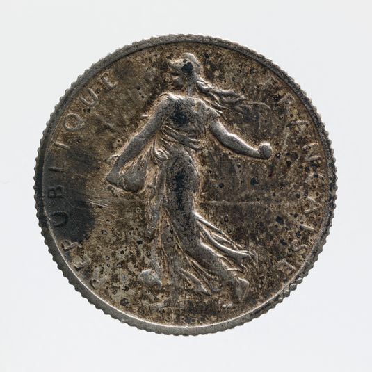 Pièce de 1 franc en argent de la IIIe République, 1915