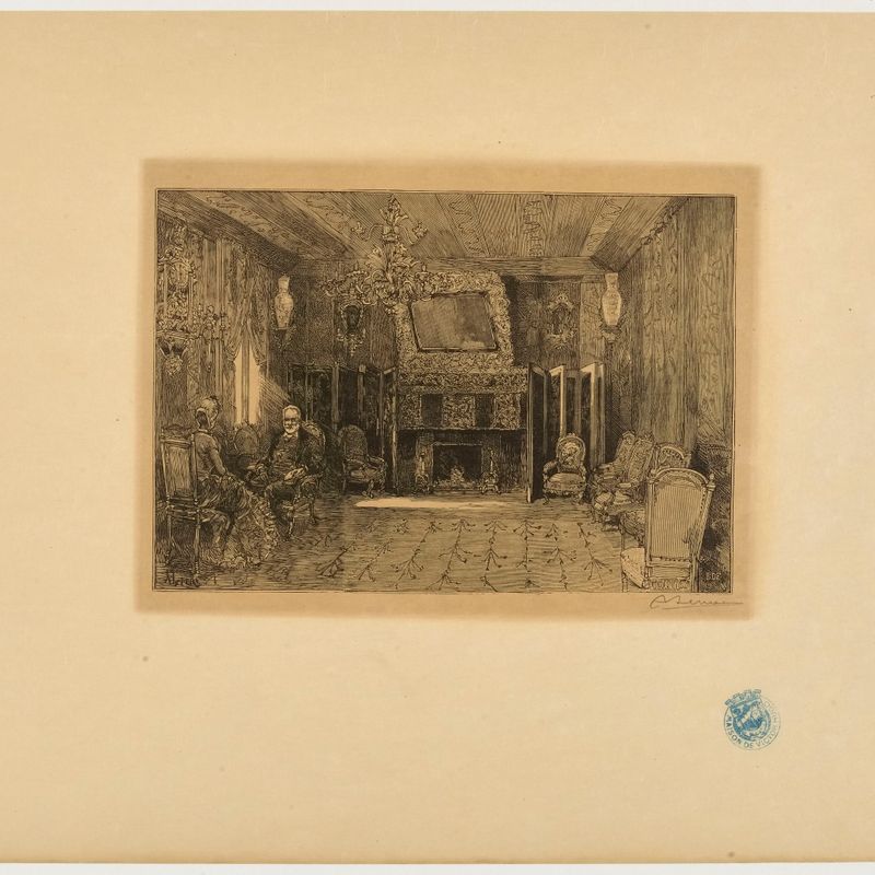 Les Habitations de Victor Hugo. Le Salon de l'Avenue Victor Hugo.