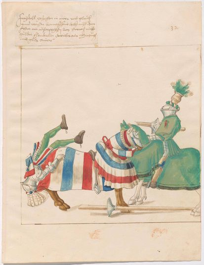 Freydal, The Book of Jousts and Tournaments of Emperor Maximilian I: Combats on Horseback (Jousts)(Volume I): Plate 31