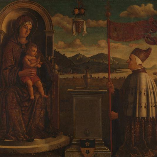 The Virgin and Child with Saints Christopher and John the Baptist, and Doge Giovanni Mocenigo
